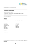 Transport Committee 14 August 2025 Order Paper preview