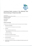 Confirmed Public minutes of the Whitireia Park Board meeting on Friday 6 June 2025 preview