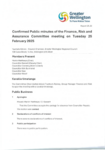 Confirmed Public minutes of the FRAC meeting on Tuesday 25 February 2025 preview