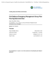 Civil Defence Emergency Management Group Plan Hearing Subcommittee 1 May 2026 Order Paper preview